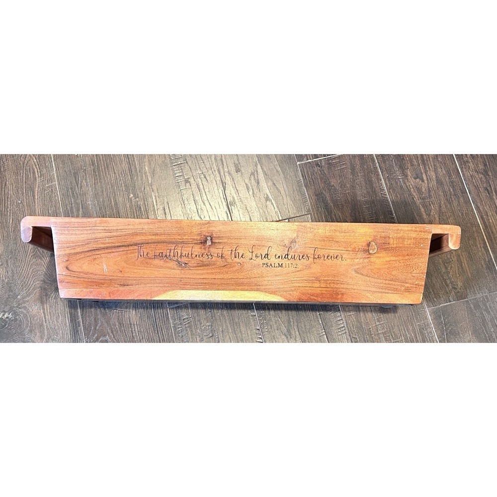 Mary & Martha‎ Wooden Scripture Trough Tray  27.5" Long x 7.25" Wide x 5" Deep